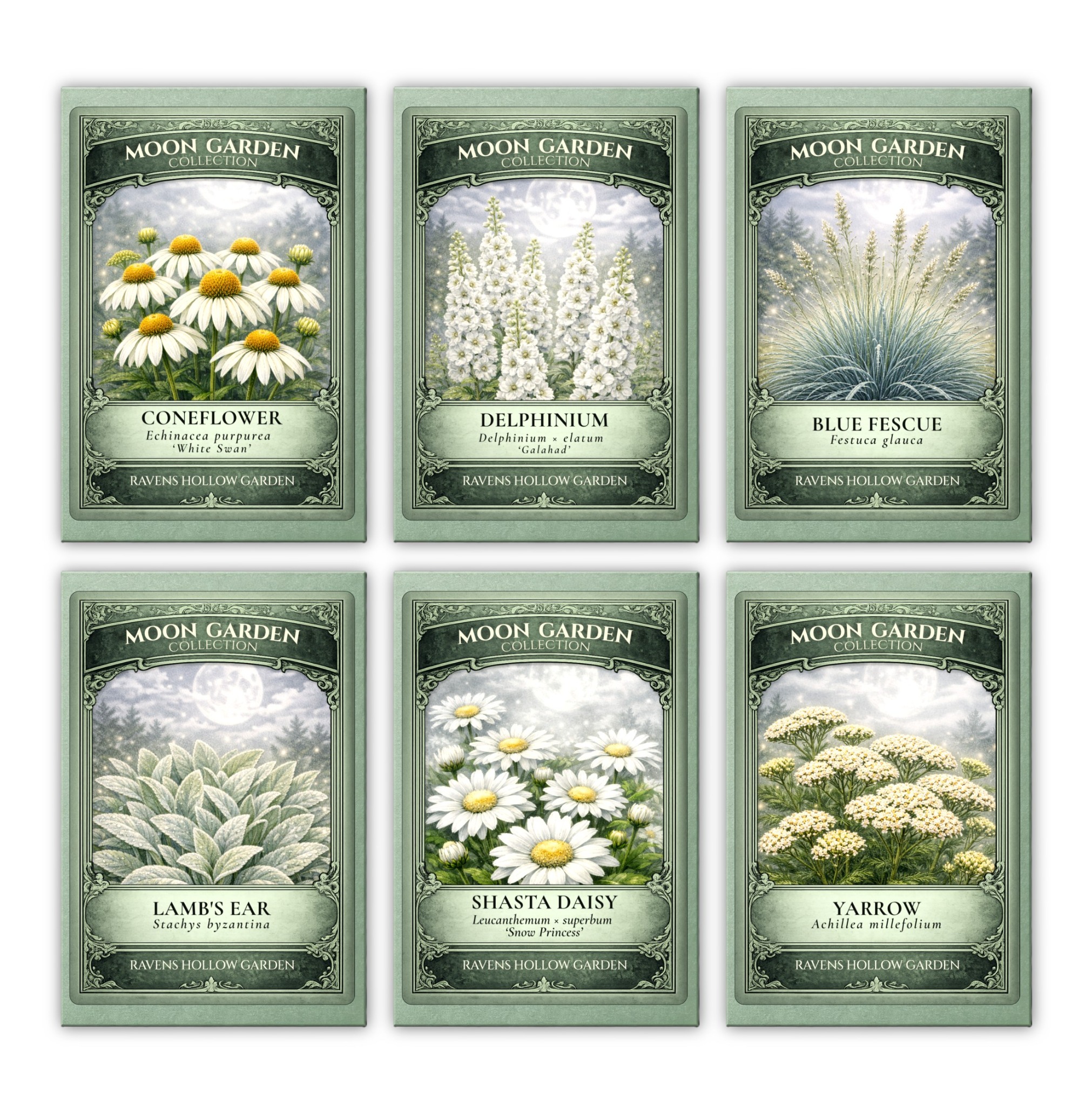 Moon Garden Collection seed packet collection hero image